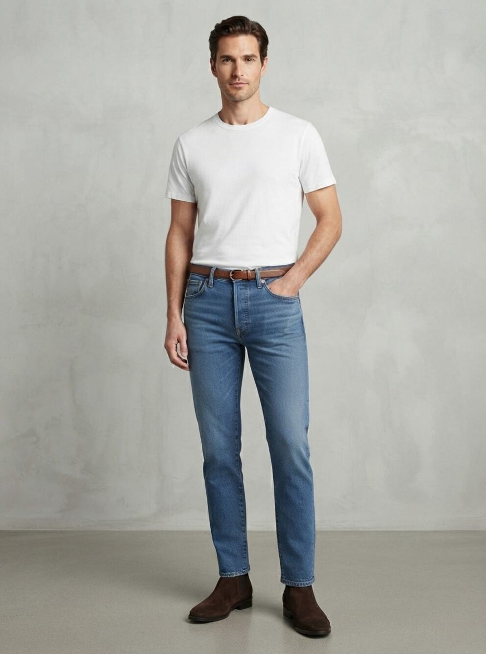 MOTHER MR The Neat Slim Straight Leg Jeans Hit & Run Button Fly Sz 32 Altered